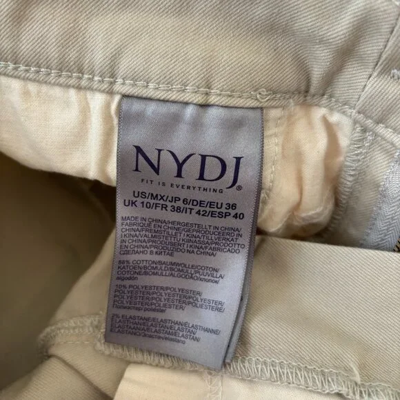 NYDJ - Teresa Wide Leg Ankle Jeans - Feather - size 6 - NWT - Picture 6 of 8